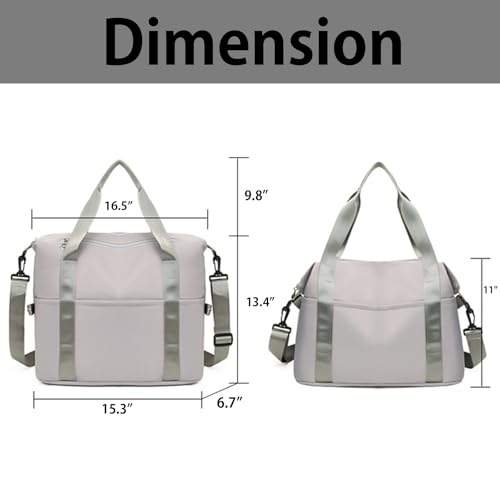 Travel Tote Bag Weekend Bag Sports Gym Yoga Bag Travel Tote Bags for Women with Trolley Sleeve Nylon Tote Purse4