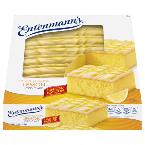 Entenmann's, Iced Lemon Cake, 18 Ounce
