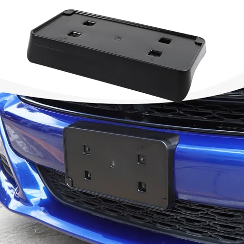 RAZPOY Front License Plate Bracket Holder Mount Frame Compatible with Dodge Charger 2015-2024 Accessories, Black Front Bumper License Plate by RAZPOY - Used condition - US$16.21