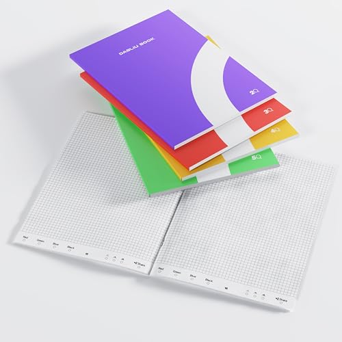 Dabliu Book Cuadernos A4 Smart - Cuadriculados (5x), estos cuadernos son compatibles Pen + e indispensables para activar todas sus funciones digitales!