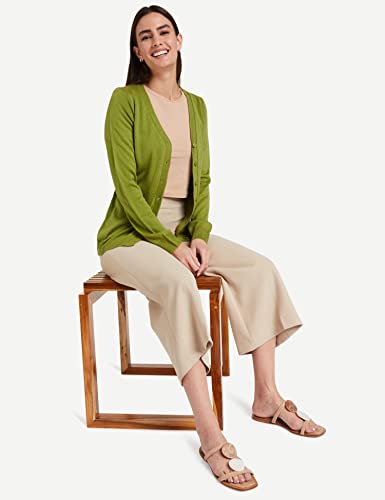 Image of Amazon Brand - Symbol Women's Acrylic V Neck Regular Fit Cardigan Sweater (Available in Plus Sizes)