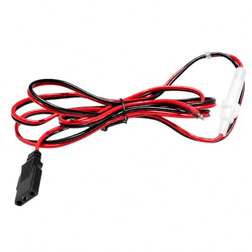 Cable de alimentación de radio CB de 3 pines 16 AWG fusible 15 A para Midland