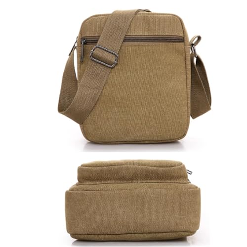 Messenger Bag, Canvas, Men Casual Crossbody Bag, for Work Business Office Travel, 9 * 7.8in4