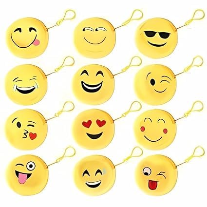 JMK Crafts Pack of 12 Emoji Fur Zip Pouches – Trendy Unicorn Plush Purse for Kids | Soft Furry Coin Wallets & Stationery Pouches | Cute Return Gifts for Girls, Kanjak, Birthday Party Favors-picture-41