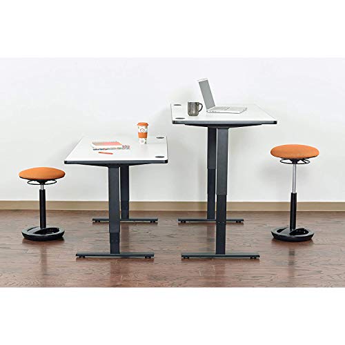 Image of Safco Twixt Active Movement Seating Chair, Ergonomic Support, Adjustable Height, Orange Mesh