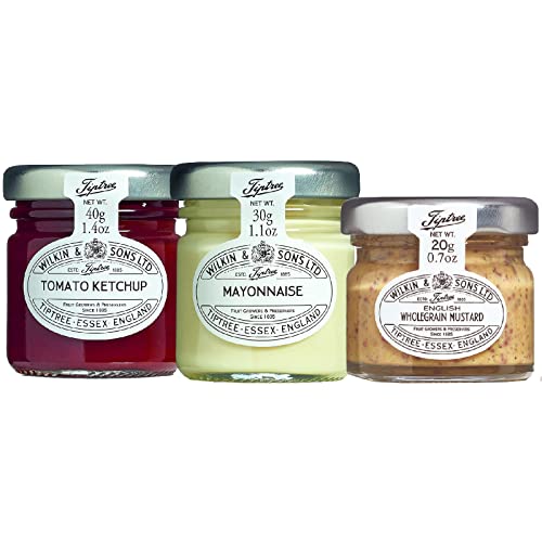 72 Barattolini Vetro Set Salse Wilkin & Sons Mayonnaise Ketchup Senape Monoporzioni