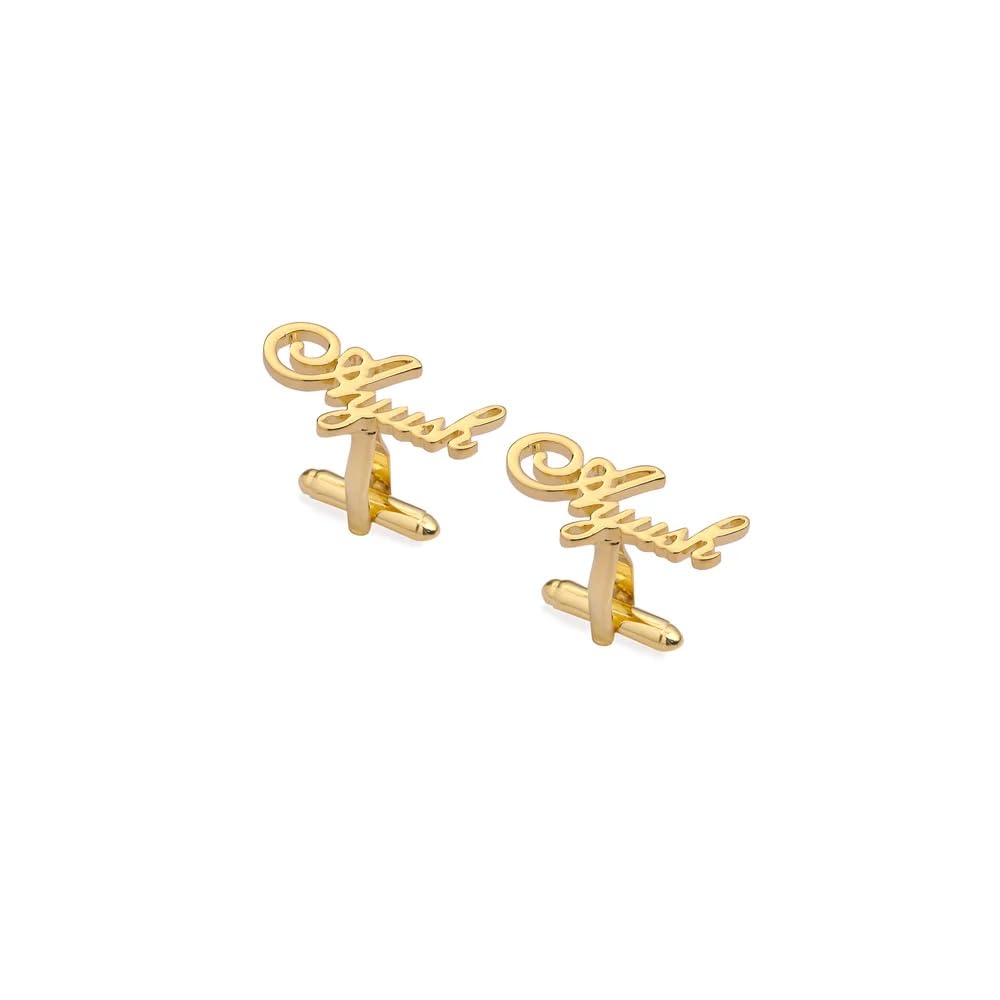 moskai Personalized Name Cufflinks for Men | Custom Letter Monogram Engraved Cufflinks | Customised Name Cufflinks | Wedding Gift for Groom, Husband, Father | Men’s Shirt Accessory, Luxury Jewelry-picture-47