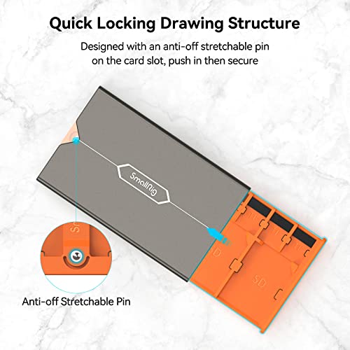 SMALLRIG SD Card Holder Memory Card Storage Case 8 Slots for 2 SD Cards + 2 CFexpress Type-A Cards + 4 TF Cards - 4107 - Image 4