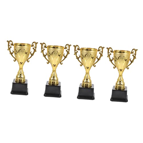 Garneck 4 Pçs Troféu De Plástico Infantil Brinquedo Infantil Brinquedos Esportivos Mini Brinquedo Mi