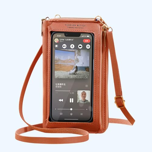 Small Crossbody Handbags for Women Cell Phone Purse Wallet Ladies Women's Clutch PU Leather Shoulder Bags