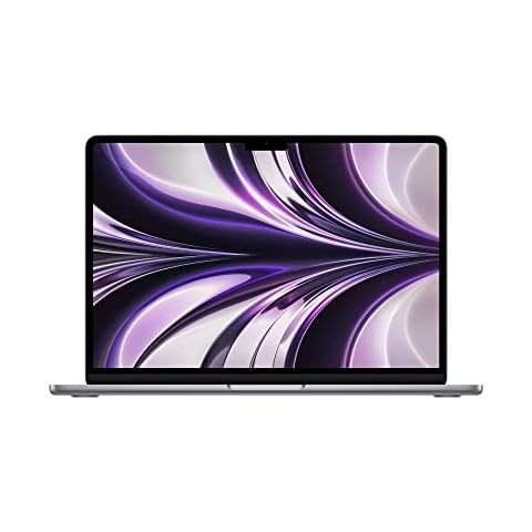 Apple 2022 MacBook Air laptop with M2 chip: 13.6-inch Liquid Retina display, 8GB RAM, 256GB SSD storage, backlit keyboard, 1080p FaceTime HD camera. Works with iPhone and iPad; Space Grey Cover