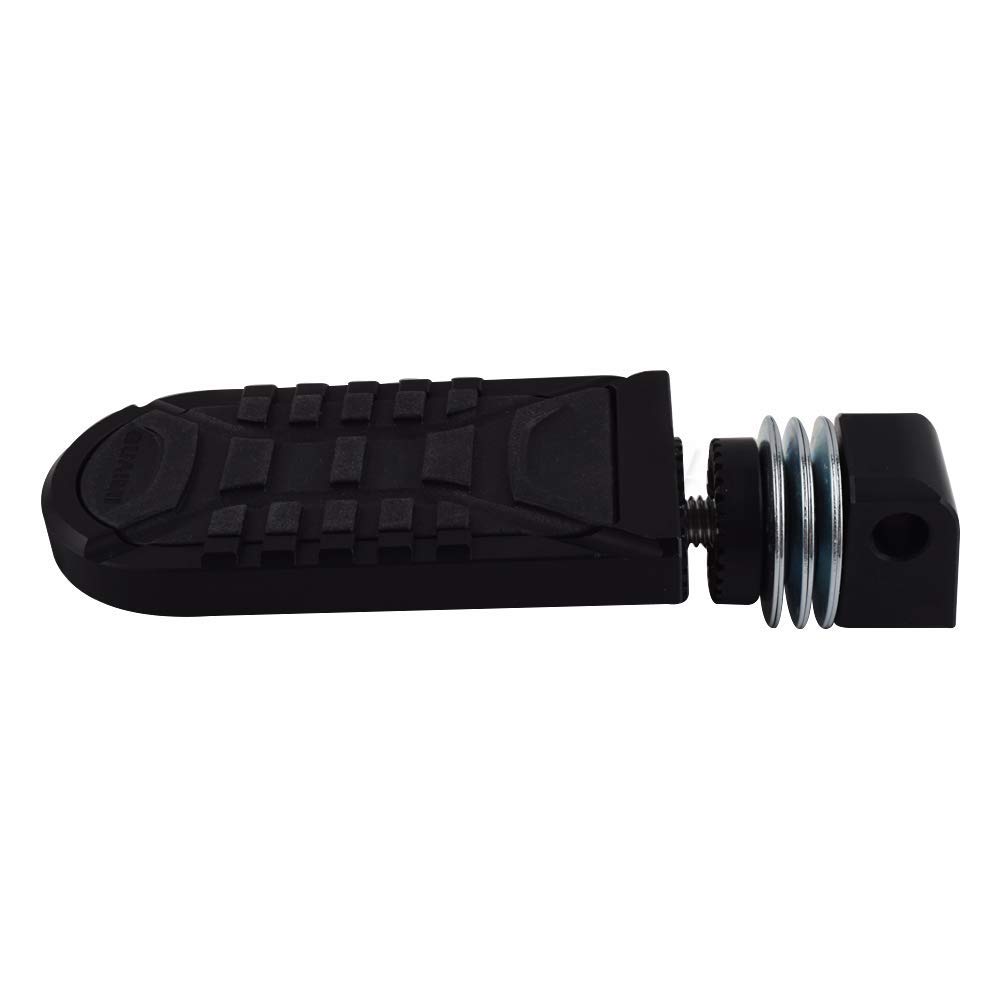 Para BMW R1150GS 1999-2004, R1150RT 2001-2005, R1200RT 2005-2018, K1600GT 2010-2016 Reposapiés de motocicleta ajustable giratorio pie de pasajero clavijas traseras (A-Silver