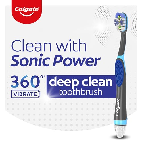 colgate total advanced 360 floss tip sonic battery powered toothbrush 2 pack