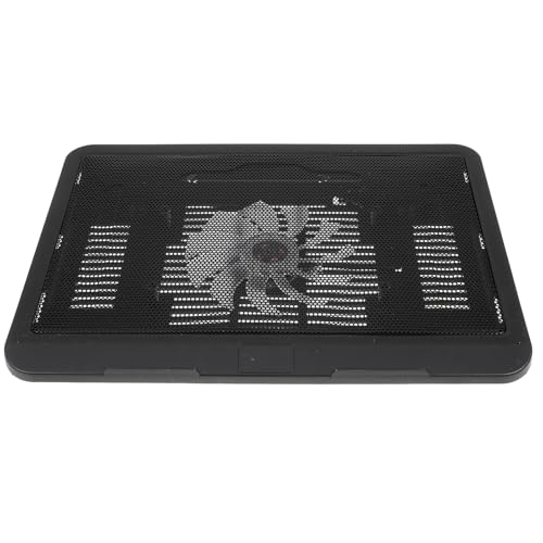 CONGARTENO Soporte Laptop con Ventilador Silencioso Base Refrigeración Portátil Antideslizante Diseño Ultrafino para Ordenador Portátil Alivio Postura para Oficina y Hogar