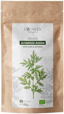 Essences Bulgaria Organic Sweet Wormwood (Artemisia Annua) | Dried Herb 4.4 Oz (125 gr) Fine Cut Loose Leaves and Flowers for Tea | Premium Quality | Non-GMO