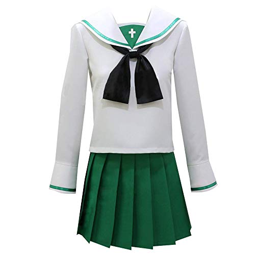Updayday Isuzu/Maho Nishizumi/Darjeeling Cosplay Kostüm Mädchen und Panzer Cosplay Kostüm High School Uniform Halloween Karneval Party Cosplay Kostüm, Komplettset Cover