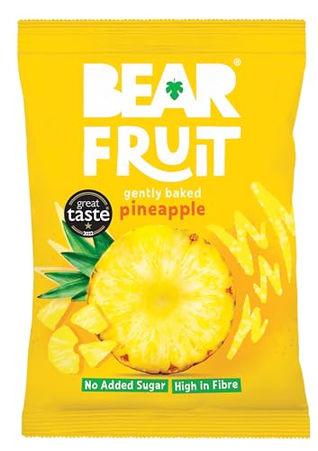 BEAR FRUIT Mango, Pineapple & Strawberry Variety Pack - Tropical Mixed Case - Gently Baked Fruit - Healthy - Vegan - 14 x 35 g - Image 5