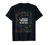 50 Cumpleaños Chica Chico Raíz Cuadrada 2500 = 50 Años Camiseta