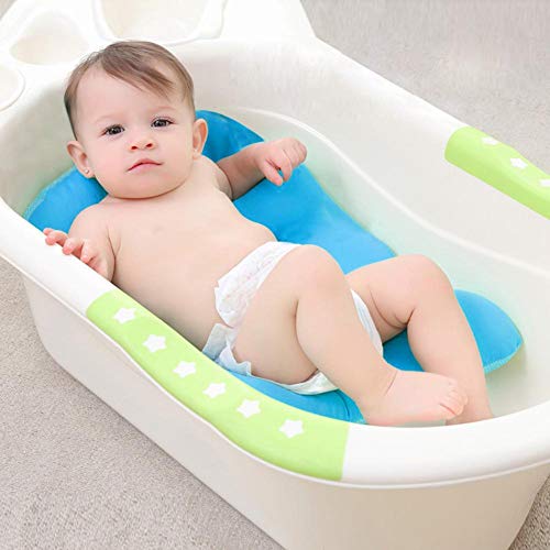 Douche de bébé sans glissade grâce au tapis flottant doux - 7