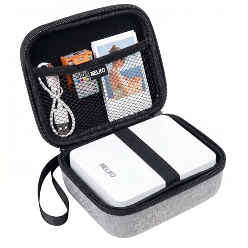Nelko Genuine Carrying Case for PP01/PP02/PP03 Mini Photo Printer, Grey