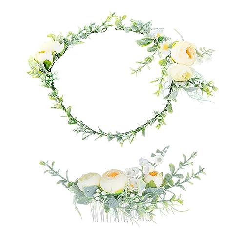 ELAYARD 花嫁 花童向け ヘアコーム アクセサリー 結婚式用のブライダルヘ