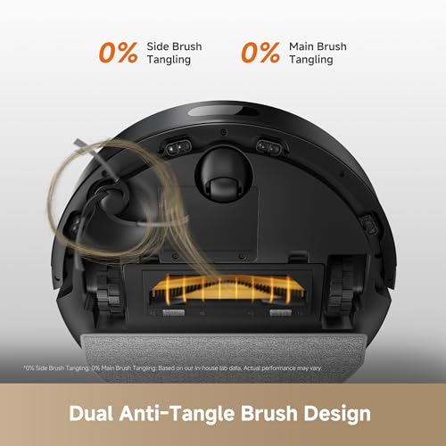 Image of DREAME D20 Air Plus Robot Vaccum and Mop Combo with 20,000Pa Suction, Anti-Tangling Tech, Auto-Emptying Dock, Deep Carpet Cleaning and Smart Navigation Black