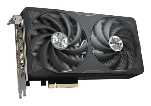GeForce RTX 5060 Ti EAGLE OC 8G Scheda Grafica – 8 GB GDDR7, 128 bit, PCI-E 5.0, 2617 MHz Frequenza del core, 3 x DisplayPort, 1 x HDMI, GV-N506TEAGLE OC-8GD - Scheda video - Immagine 2