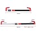 WANLIAN Car Code Lock,Car Anti-Theft Device,Brake Pedal/Steering Wheel Lock,Locking Bar,Anti Theft Protection,Steering Wheel Clutch Lock Red