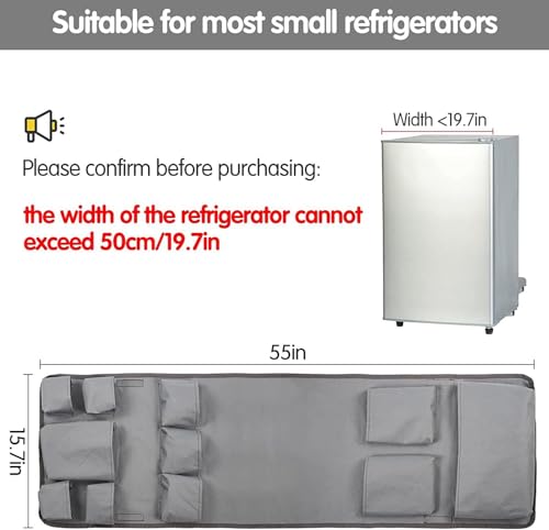 Camper Fridge Organizer, RV Refrigerator Side Storage Bag with 9 Pockets, Space-Saving Hanging Organizer for Travel Trai - Additional View