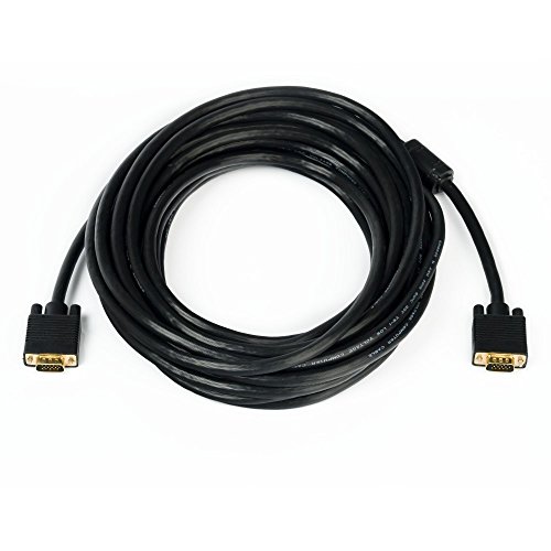 Cabo VGA 5M SVGA com Filtro - PC-MON5002, Plus Cable, Preto