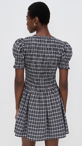 WAYF Women's Eloise Smocked Short Sleeve Dress3