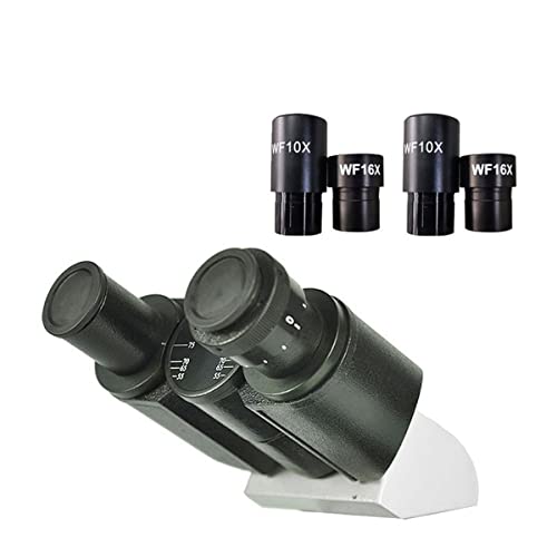 Microscopio Cabezal Trinocular de microscopio, Cabezal Monocular Libre, Cabezal Binocular for microscopio biológico con Ocular de Campo Grande WF10X WF16X(Binocular Head)