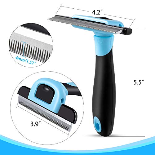 Pet Grooming Brush Effectively Reduces Shedding by up to 95% Professional Deshedding Tool for Dogs and Cats