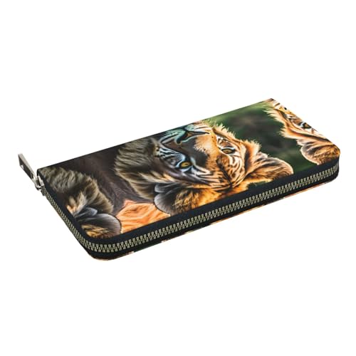 YANYU African animals Print Leather Hand Wallet Clutch for Women Casual and Travel Use All Occasions Wallet2