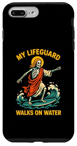 Jesus My Lifeguard Walks on Water Fun Y Christian Faith X}zP[X iPhone 7 Plus/8 Plus p