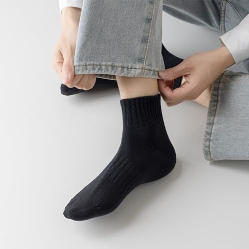 8-20 Pairs Quarter Ankle Socks for Men Athletic Running Cotton Active Socks for Performance Training Sporting4