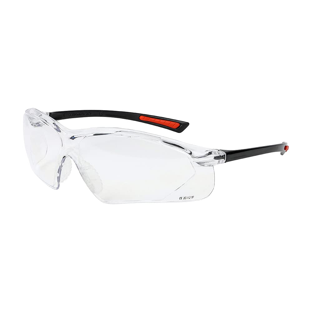 Timco Clear Slimfit Safety Glasses - Ergonomically Designed To Give Ultimate Comfort And Protection On All Head Shapes And Size