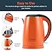 COSORI 1.8 Qt Electric Tea Kettle, Double Wall 304 Stainless Steel BPA Free Hot Water Boiler, Auto Shut-Off and Boil-Dry Protection, Cordless, ETL/CETL Approved