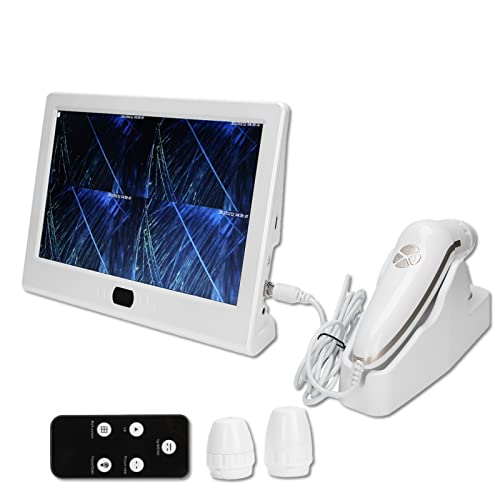 Analyseur de Cheveux de Diagnostic de Peau, Détecteur de Cuir Chevelu 13 Pouces Machine Multifonctionnelle D'analyseur de Peau de Follicule Pileux Opération Simple pour L'analyse du Cuir Chevelu(EU)