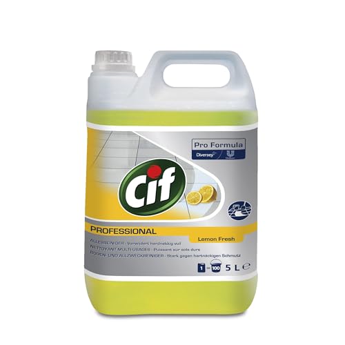 Cif Limpiador multiusos profesional de cítricos – Limpieza fiable para una limpieza profunda, resultados profesionales con refrescante aroma cítrico, bidón de 5 L