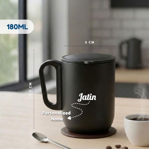 Image of Giftana 3 in 1 Personalized Diary with Pen, Coffee Tumbler Gift Set for Employee (black 2)