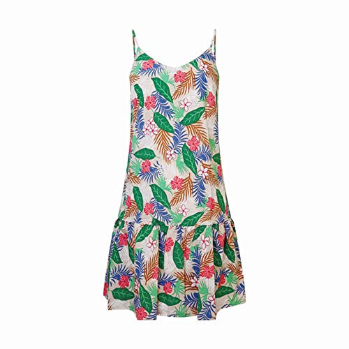 Image of Watoriwa Women Summer Boho Mini Dress | Spaghetti Strap, Sundress, Beach, Casual, Coverup