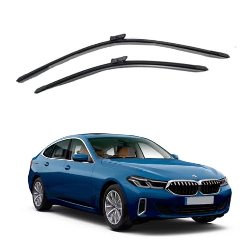 Image of Oshotto Frameless (O.E.M Type) Wiper Blades Compatible with BMW 6 Series GT (26 inch / 18 inch)