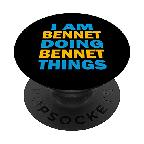 Gracioso - Soy Bennet haciendo cosas de Bennet PopSockets PopGrip Intercambiable