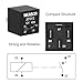 Weasch 12V Pre-Wired Fuse Relay Box, 4 Relays and 6 ATC/ATO Blade Fuses, 4-Pin 40A Relay Block and Kit, for Cars Truck Marine Boat Jeep