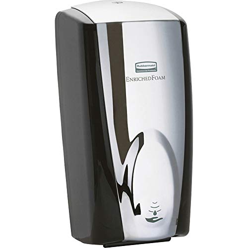 Rubbermaid Commercial Products Touch-Free Auto Foam Soap Dispenser, 10.9" x 5.2" x 5.2", Chrome