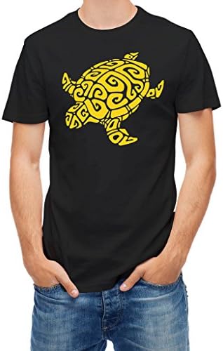 T shirt Sea Turtles Tribal Black S Apparel