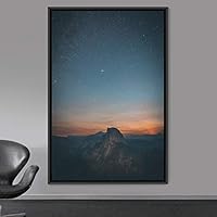 Framed Canvas Wall Art Beautiful Landscape Canvas Prints Home Artwork Decoration for Living Room,Bedroom - 16x24 inches