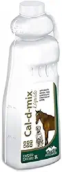Cal D Mix Líquido 1 Litro Suplemento de Cálcio Fósforo e Vitamina D3 para Cavalos Bovinos e Animais em Crescimento