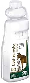 Cal D Mix Líquido 1 Litro Suplemento de Cálcio Fósforo e Vitamina D3 para Cavalos Bovinos e Animais em Crescimento